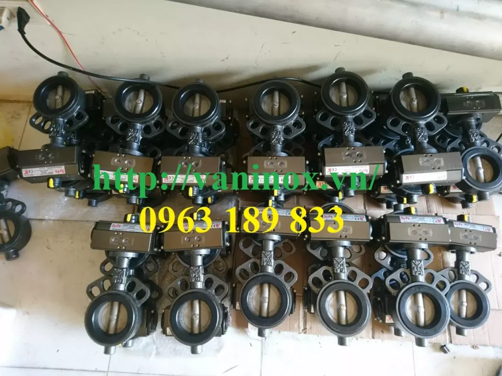 van bướm điều khiển bằng khí nén van bướm điều khiển bằng khí nén