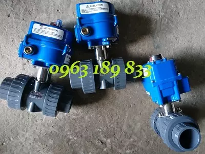 Van bi nhựa điều khiển bằng điện Van bi nhựa điều khiển bằng điện