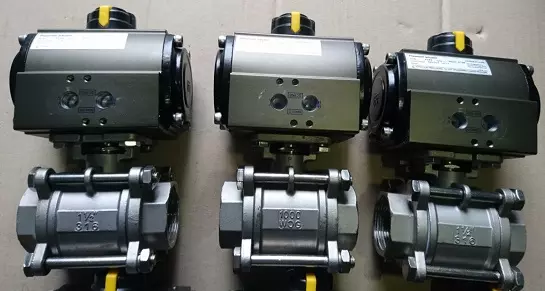 Van bi điều khiển khí nén lắp ren Van bi điều khiển khí nén lắp ren