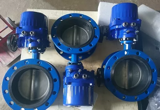 Van bướm hai mặt bích điều khiển điện on/off Van bướm hai mặt bích điều khiển điện on/off