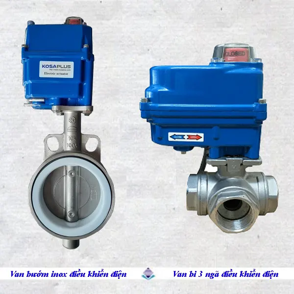 Van bướm - van bi đóng mở nước bằng điện