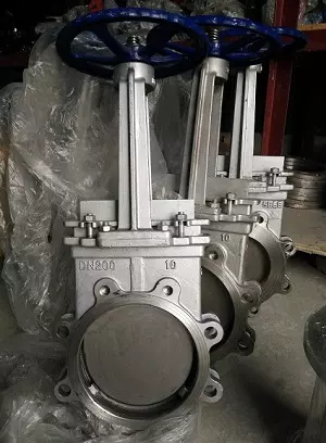 Van cổng dao inox nhập khẩu Van cổng dao inox nhập khẩu