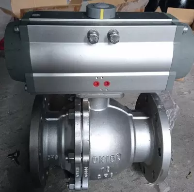 Van bi điều khiển khí nén DN150 Van bi điều khiển khí nén DN150