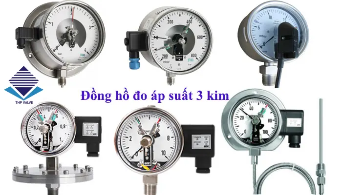 đồng hồ đo áp suất 3 kim