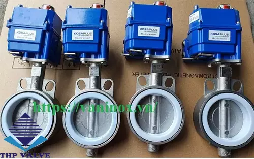 van bướm inox điều khiển điện Kosaplus van bướm inox điều khiển điện Kosaplus
