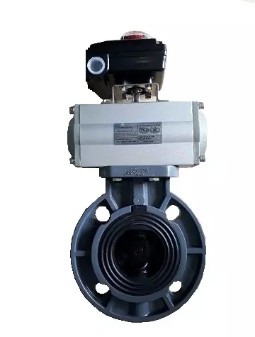 van bướm nhựa điều khiển khí nén van bướm nhựa điều khiển khí nén