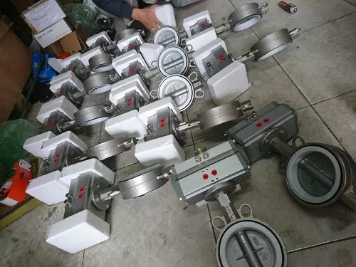Van bướm điều khiển khí nén Van bướm điều khiển khí nén